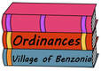 Book stack saying Ordinances
